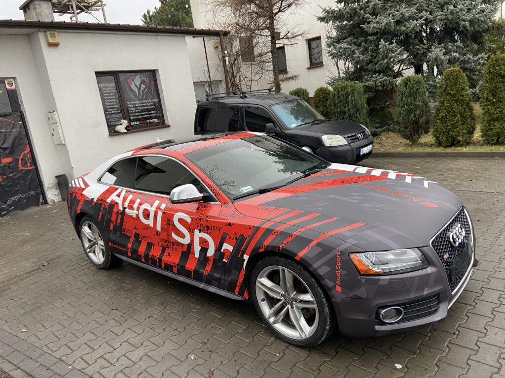 Oklejanie aut rajdowych Warszawa - Audi