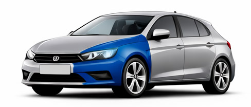 Zmiana koloru 1/4 auta